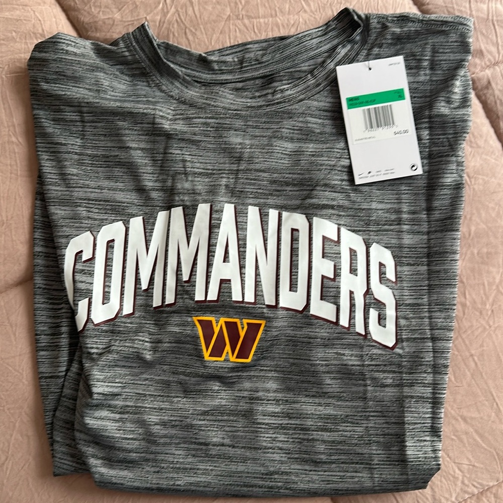 Like Washington commanders dri fit tshirt.
New with tags